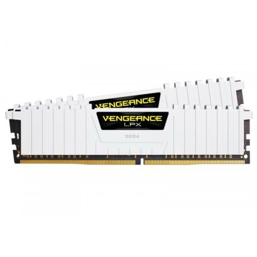 Фото ОЗП Corsair DDR4 16GB (2x8GB) 3200Mhz Vengeance LPX White (CMK16GX4M2E3200C16W)