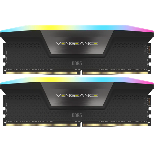 Photo RAM Corsair DDR5 32GB (2x16GB) 6000Mhz Vengeance RGB Black (CMH32GX5M2B6000C40)
