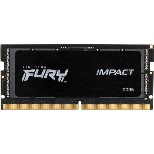 Купить ОЗУ Kingston SODIMM DDR5 16GB (2x8GB) 4800Mhz FURY Impact Black (KF548S38IBK2-16) с проверкой совместимости: обзор, характеристики, цена в Киеве, Днепре, Одессе, Харькове, Украине | интернет-магазин TELEMART.UA фото