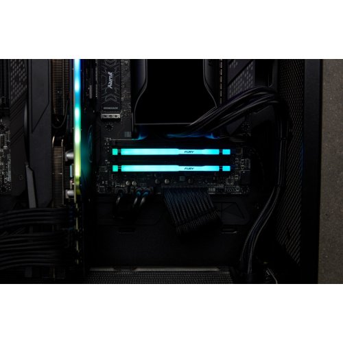 Продать ОЗУ Kingston DDR5 64GB (2x32GB) 4800Mhz FURY Beast RGB (KF548C38BBAK2-64) по Trade-In интернет-магазине Телемарт - Киев, Днепр, Украина фото