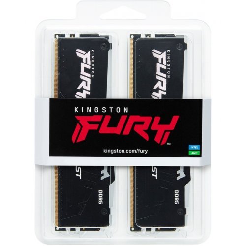 Photo RAM Kingston DDR5 64GB (2x32GB) 5200Mhz FURY Beast RGB (KF552C40BBAK2-64)