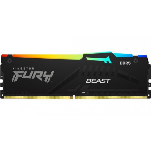 Фото ОЗП Kingston DDR5 64GB (2x32GB) 5600Mhz FURY Beast RGB (KF556C40BBAK2-64)