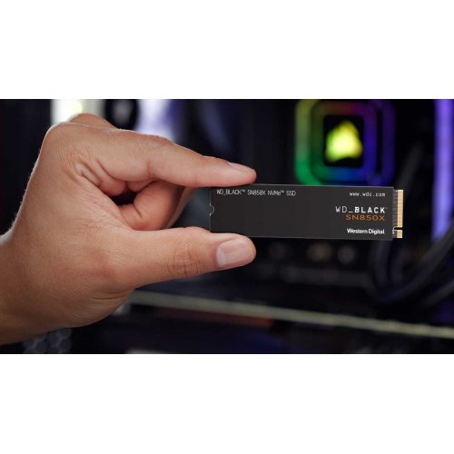 Фото SSD-диск Western Digital Black SN850X 1TB M.2 (2280 PCI-E) NVMe x4 (WDS100T2X0E)