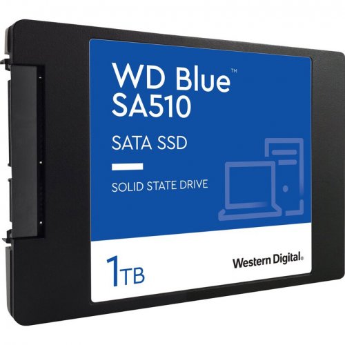 SSD-диск Western Digital Blue SA510 1TB 2.5" (WDS100T3B0A) купити з перевіркою сумісності: огляд, характеристики, ціна у Києві, Львові, Вінниці, Хмельницькому, Івано-Франківську, Україні | інтернет-магазин TELEMART.UA фото