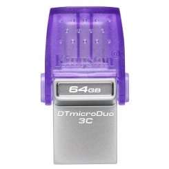 Накопичувач Kingston DataTraveler microDuo 3C 64GB USB 3.2 Gen 1 + USB Type-C (DTDUO3CG3/64GB)
