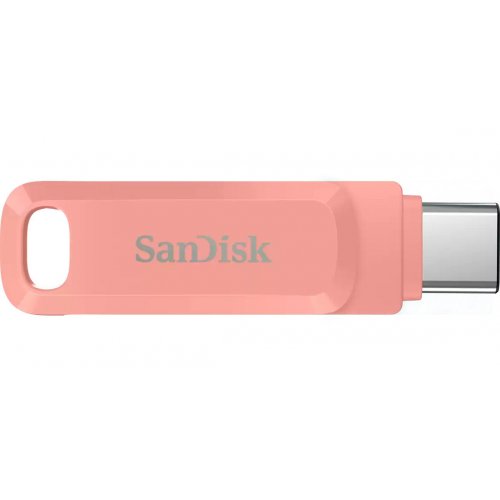 Купить Накопитель SanDisk Ultra Dual Drive Go 128GB USB 3.1 + USB Type-C (SDDDC3-128G-G46PC) Peach - цена в Харькове, Киеве, Днепре, Одессе
в интернет-магазине Telemart фото