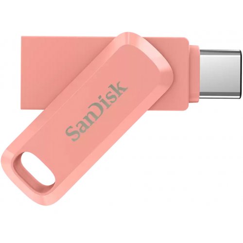Купить Накопитель SanDisk Ultra Dual Drive Go 128GB USB 3.1 + USB Type-C (SDDDC3-128G-G46PC) Peach - цена в Харькове, Киеве, Днепре, Одессе
в интернет-магазине Telemart фото