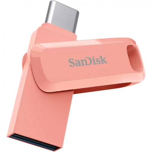 Купить Накопитель SanDisk Ultra Dual Drive Go 128GB USB 3.1 + USB Type-C (SDDDC3-128G-G46PC) Peach - цена в Харькове, Киеве, Днепре, Одессе
в интернет-магазине Telemart фото