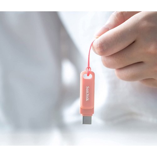 Купить Накопитель SanDisk Ultra Dual Drive Go 128GB USB 3.1 + USB Type-C (SDDDC3-128G-G46PC) Peach - цена в Харькове, Киеве, Днепре, Одессе
в интернет-магазине Telemart фото