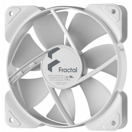 Купить Кулер для корпуса Fractal Design Aspect 12 RGB PWM (FD-F-AS1-1209) White с проверкой совместимости: обзор, характеристики, цена в Киеве, Днепре, Одессе, Харькове, Украине | интернет-магазин TELEMART.UA фото