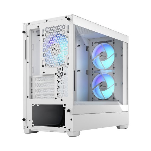 Корпус Fractal Design Pop Mini Air RGB Tempered Glass без БЖ (FD-C-POR1M-01) White купити з перевіркою сумісності: огляд, характеристики, ціна у Києві, Львові, Вінниці, Хмельницькому, Івано-Франківську, Україні | інтернет-магазин TELEMART.UA фото