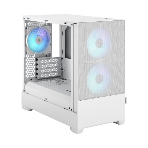 Корпус Fractal Design Pop Mini Air RGB Tempered Glass без БЖ (FD-C-POR1M-01) White купити з перевіркою сумісності: огляд, характеристики, ціна у Києві, Львові, Вінниці, Хмельницькому, Івано-Франківську, Україні | інтернет-магазин TELEMART.UA фото