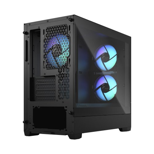 Корпус Fractal Design Pop Mini Air RGB Tempered Glass без БЖ (FD-C-POR1M-06) Black купити з перевіркою сумісності: огляд, характеристики, ціна у Києві, Львові, Вінниці, Хмельницькому, Івано-Франківську, Україні | інтернет-магазин TELEMART.UA фото