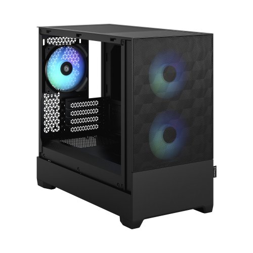 Купить Корпус Fractal Design Pop Mini Air RGB Tempered Glass без БП (FD-C-POR1M-06) Black с проверкой совместимости: обзор, характеристики, цена в Киеве, Днепре, Одессе, Харькове, Украине | интернет-магазин TELEMART.UA фото