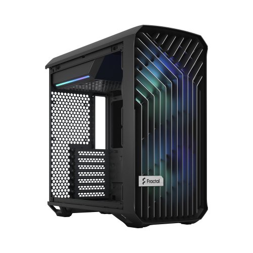 Корпус Fractal Design Torrent Compact RGB Tempered Glass без БЖ (FD-C-TOR1C-02) Black купити з перевіркою сумісності: огляд, характеристики, ціна у Києві, Львові, Вінниці, Хмельницькому, Івано-Франківську, Україні | інтернет-магазин TELEMART.UA фото