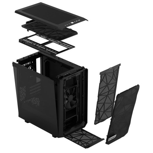 Photo Fractal Design Meshify 2 Mini Tempered Glass without PSU (FD-C-MES2M-01) Black