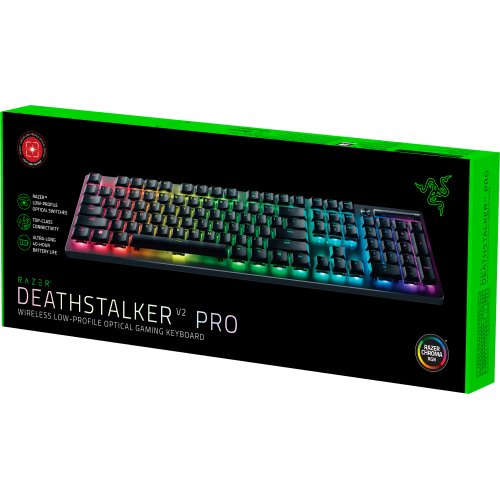 Купить Клавиатура Razer DeathStalker V2 Pro Wireless Linear Optical Switch (RZ03-04360100-R3M1) Black - цена в Харькове, Киеве, Днепре, Одессе
в интернет-магазине Telemart фото