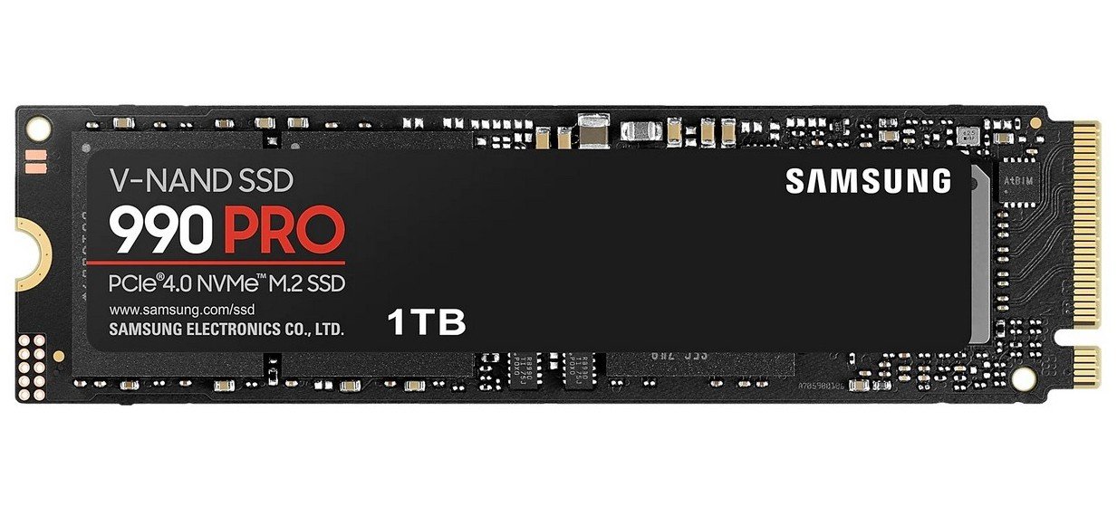 SSD-диск Samsung 990 PRO V-NAND 3-bit MLC 1TB M.2 (2280 PCI-E