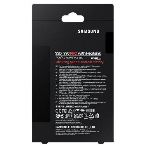 Photo SSD Drive Samsung 990 PRO V-NAND TLC 1TB M.2 (2280 PCI-E) NVMe 2.0 (MZ-V9P1T0CW)