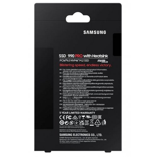 Фото SSD-диск Samsung 990 PRO V-NAND 3-bit MLC 2TB M.2 (2280 PCI-E) NVMe 2.0 (MZ-V9P2T0CW)