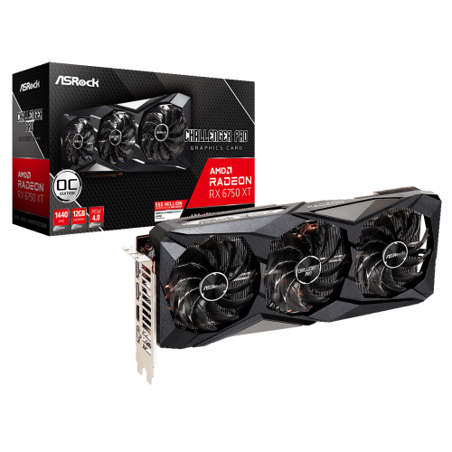 Продать Видеокарта AsRock Radeon RX 6750 XT Challenger Pro OC 12288MB (RX6750XT CLP 12GO) по Trade-In интернет-магазине Телемарт - Киев, Днепр, Украина фото
