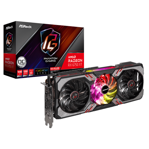 Продати Відеокарта AsRock Radeon RX 6750 XT Phantom Gaming D OC 12288MB (RX6750XT PGD 12GO) за Trade-In у інтернет-магазині Телемарт - Київ, Дніпро, Україна фото