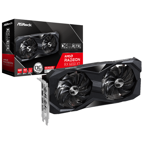 Продать Видеокарта AsRock Radeon RX 6650 XT Challenger D OC 8192MB (RX6650XT CLD 8GO) по Trade-In интернет-магазине Телемарт - Киев, Днепр, Украина фото