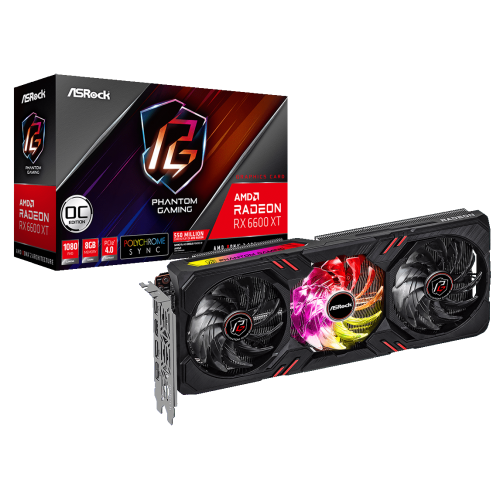Продать Видеокарта AsRock Radeon RX 6600 XT Phantom Gaming D OC 8192MB (RX6600XT PGD 8GO) по Trade-In интернет-магазине Телемарт - Киев, Днепр, Украина фото