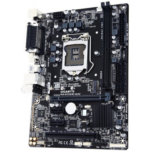 Продать Материнская плата Gigabyte GA-B150M-D3V (s1151, Intel B150) по Trade-In интернет-магазине Телемарт - Киев, Днепр, Украина фото