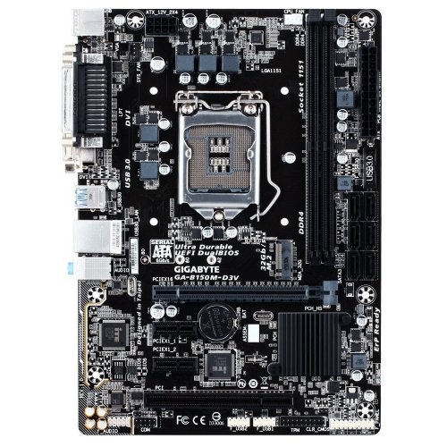 Продать Материнская плата Gigabyte GA-B150M-D3V (s1151, Intel B150) по Trade-In интернет-магазине Телемарт - Киев, Днепр, Украина фото
