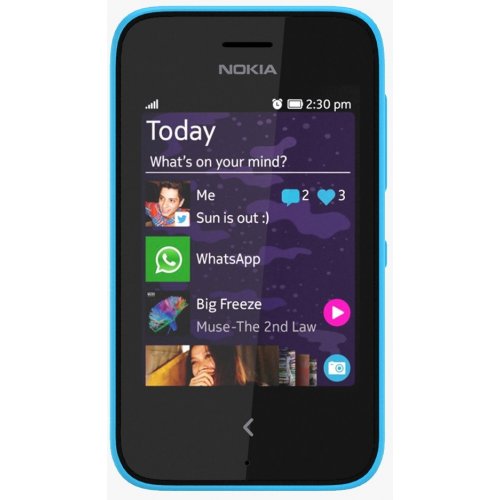 Купити Мобільний телефон Nokia 230 Dual Sim Cyan - ціна в Києві, Львові, Вінниці, Хмельницькому, Франківську, Україні | інтернет-магазин TELEMART.UA фото