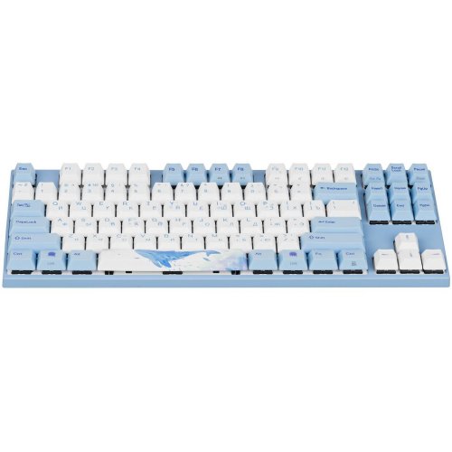 Купити Клавіатура Varmilo VEA87 Sea Melody Cherry Mx Silent Red (A23A038A6A1A06A033) Grey/Blue - ціна в Києві, Львові, Вінниці, Хмельницькому, Франківську, Україні | інтернет-магазин TELEMART.UA фото