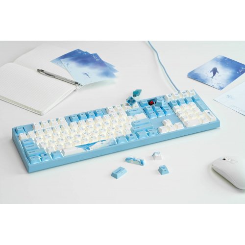 Купити Клавіатура Varmilo VEA87 Sea Melody Cherry Mx Silent Red (A23A038A6A1A06A033) Grey/Blue - ціна в Києві, Львові, Вінниці, Хмельницькому, Франківську, Україні | інтернет-магазин TELEMART.UA фото