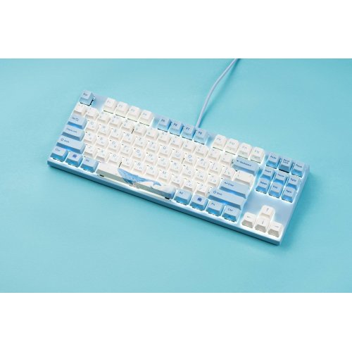 Купить Клавиатура Varmilo VEM87 Sea Melody EC V2 Ivy (A33A038B1A3A06A033) Grey/Blue - цена в Харькове, Киеве, Днепре, Одессе
в интернет-магазине Telemart фото