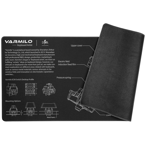 Фото Коврик для мышки Varmilo EC Mechanical Switch Desk Mat XL (ZDB005-01) Black