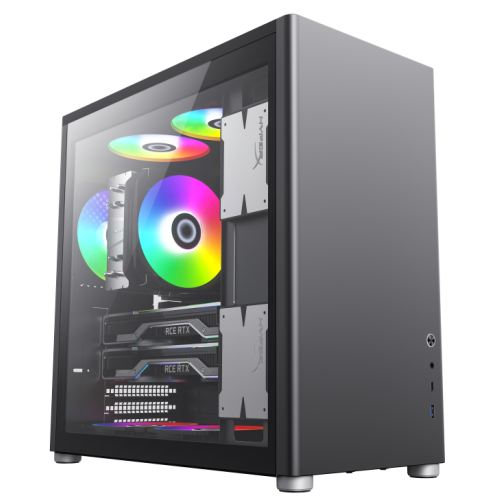 Photo GAMEMAX Spark Pro Tempered Glass without PSU Black