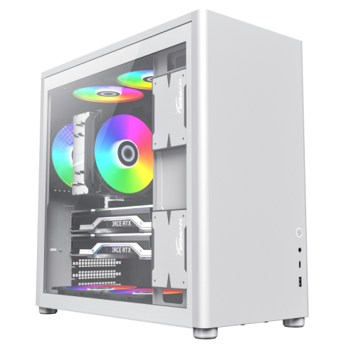 Photo GAMEMAX Spark Pro Tempered Glass without PSU Full White