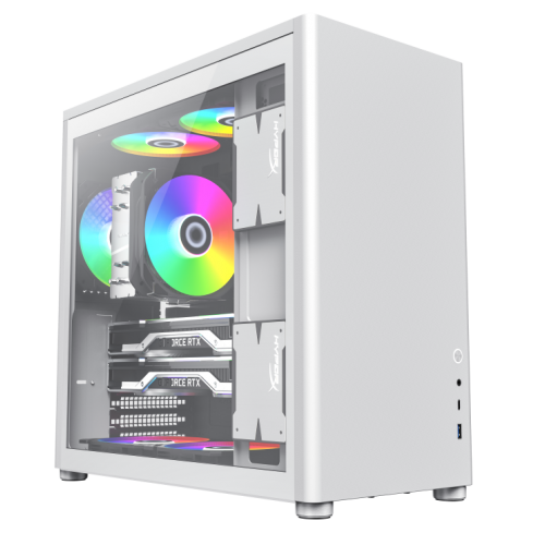 Photo GAMEMAX Spark Pro Tempered Glass without PSU Full White