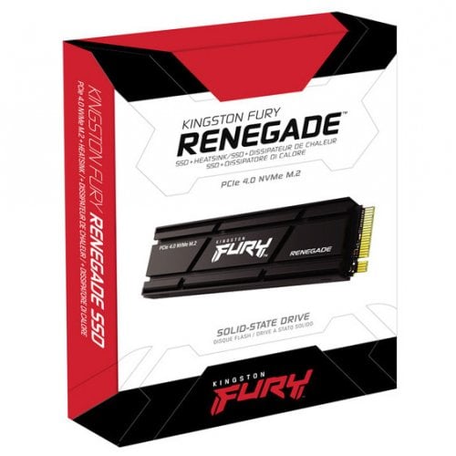 Фото SSD-диск Kingston FURY Renegade with Heatsink 3D NAND TLC 500GB M.2 (2280 PCI-E) NVMe x4 (SFYRSK/500G)