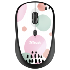 Фото Мышка Trust Yvi Wireless Mouse (24441) Black/Pink