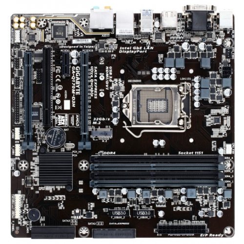 Продати Материнська плата Gigabyte GA-Q170M-D3H (s1151, Intel Q170) за Trade-In у інтернет-магазині Телемарт - Київ, Дніпро, Україна фото
