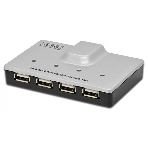 Купити USB-хаб Digitus 4xUSB 2.0 (DA-70252) - ціна в Києві, Львові, Вінниці, Хмельницькому, Франківську, Україні | інтернет-магазин TELEMART.UA фото