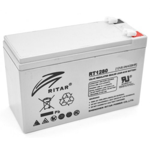 Купить Аккумуляторная батарея Ritar 12V 8Ah (RT1280) - цена в Харькове, Киеве, Днепре, Одессе
в интернет-магазине Telemart фото