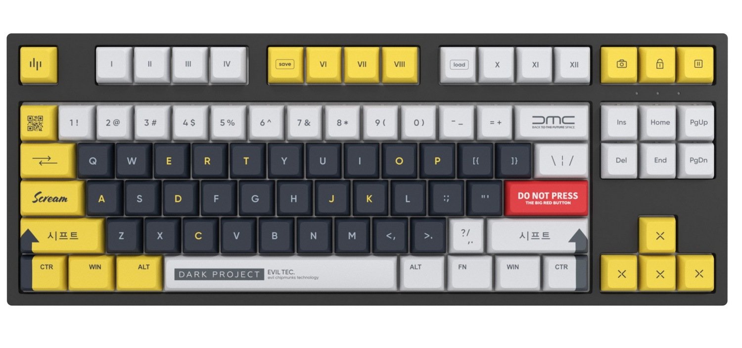 Купить Клавиатура Dark Project Pro KD87A PBT Gateron Optical 1.0 Silver ...