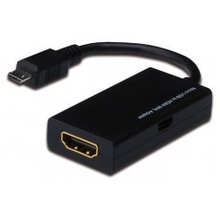 Переходник Digitus microUSB-HDMI 0.2m (AK-300305-002-S)