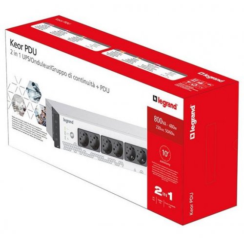 Купити ДБЖ Legrand PDU 800VA Shuko USB (310332) - ціна в Києві, Львові, Вінниці, Хмельницькому, Франківську, Україні | інтернет-магазин TELEMART.UA фото