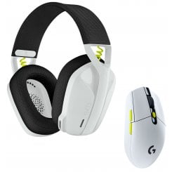 Фото Навушники Logitech G435SE + G305SE Wireless (981-001162) Black/White