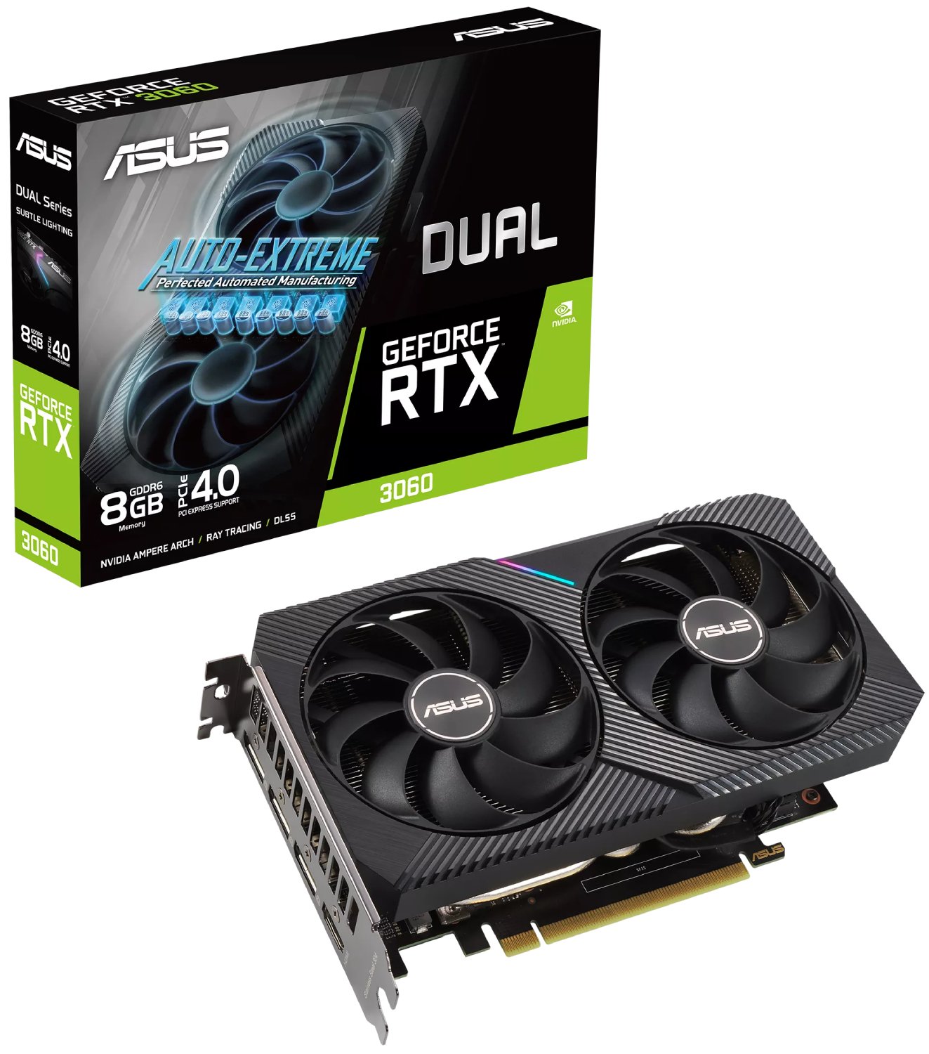 Видеокарта Asus GeForce RTX 3060 Dual 8192MB (DUAL-RTX3060-8G) купить с ...