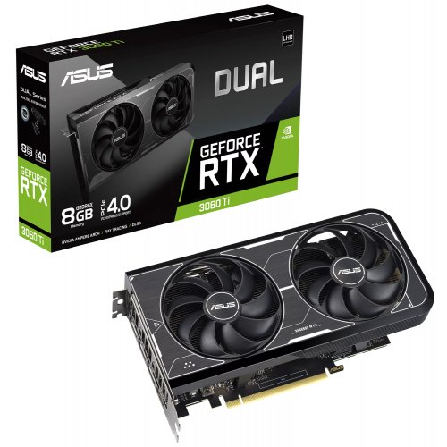 Продать Видеокарта Asus GeForce RTX 3060 Ti Dual 8192MB (DUAL-RTX3060TI-8GD6X) по Trade-In интернет-магазине Телемарт - Киев, Днепр, Украина фото