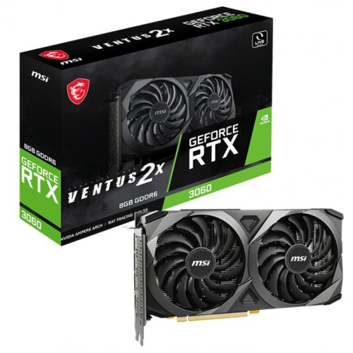 

MSI GeForce RTX 3060 VENTUS 2X 8192MB (RTX 3060 VENTUS 2X 8G)